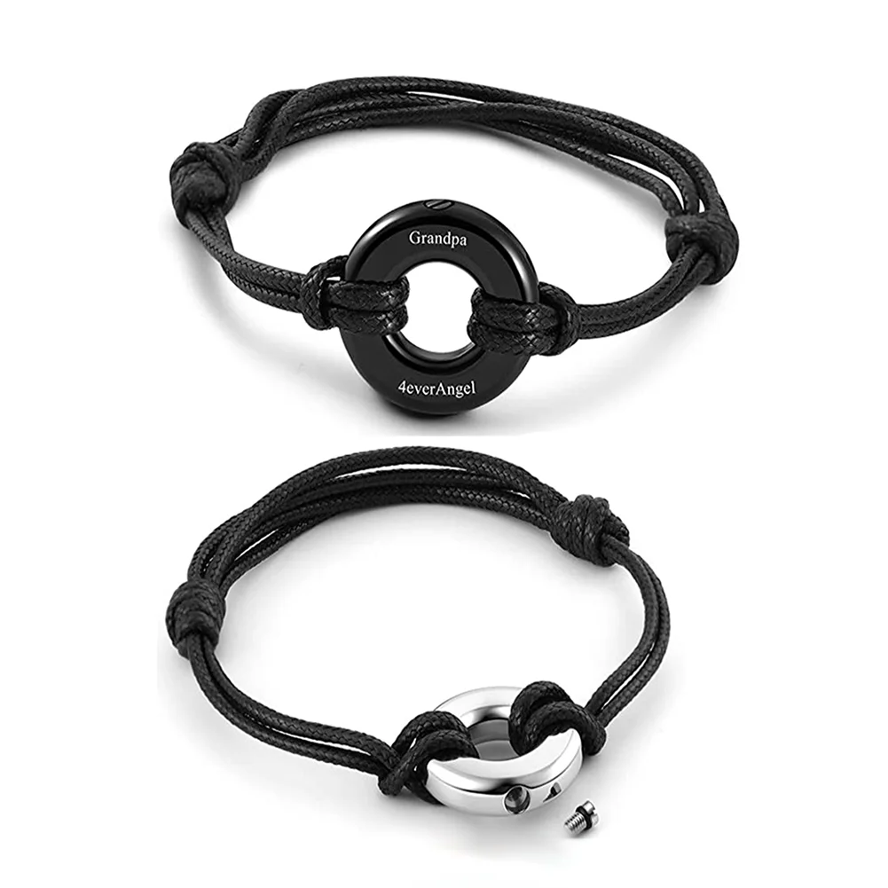 Bracelet souvenir urne cercle de vie, symbole d'hommage à son animal
