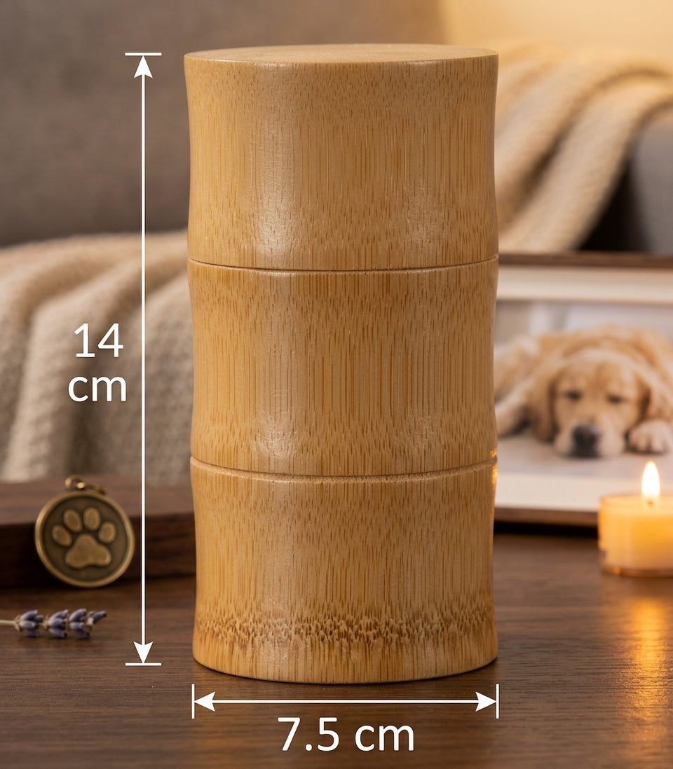 URNE pour Chien en Bambou biodégradable