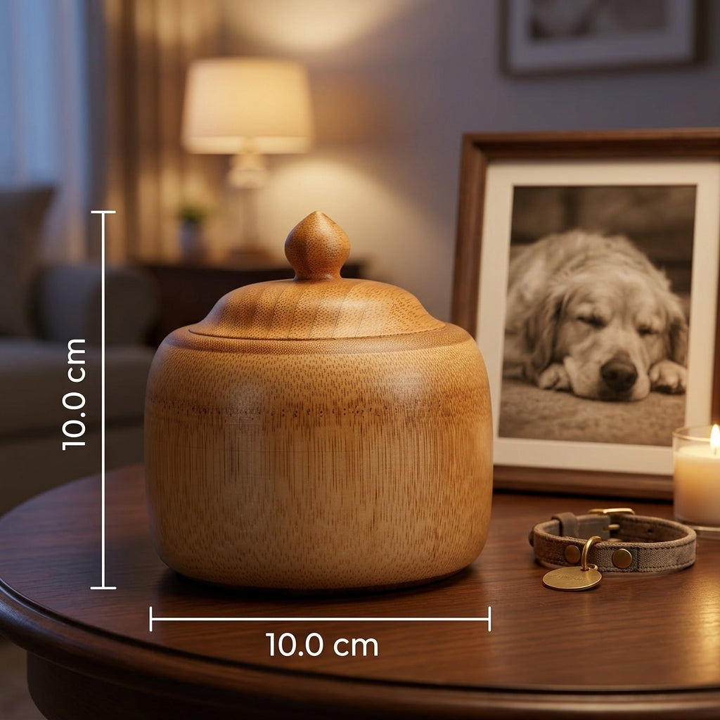 URNE pour Chien en Bambou biodégradable
