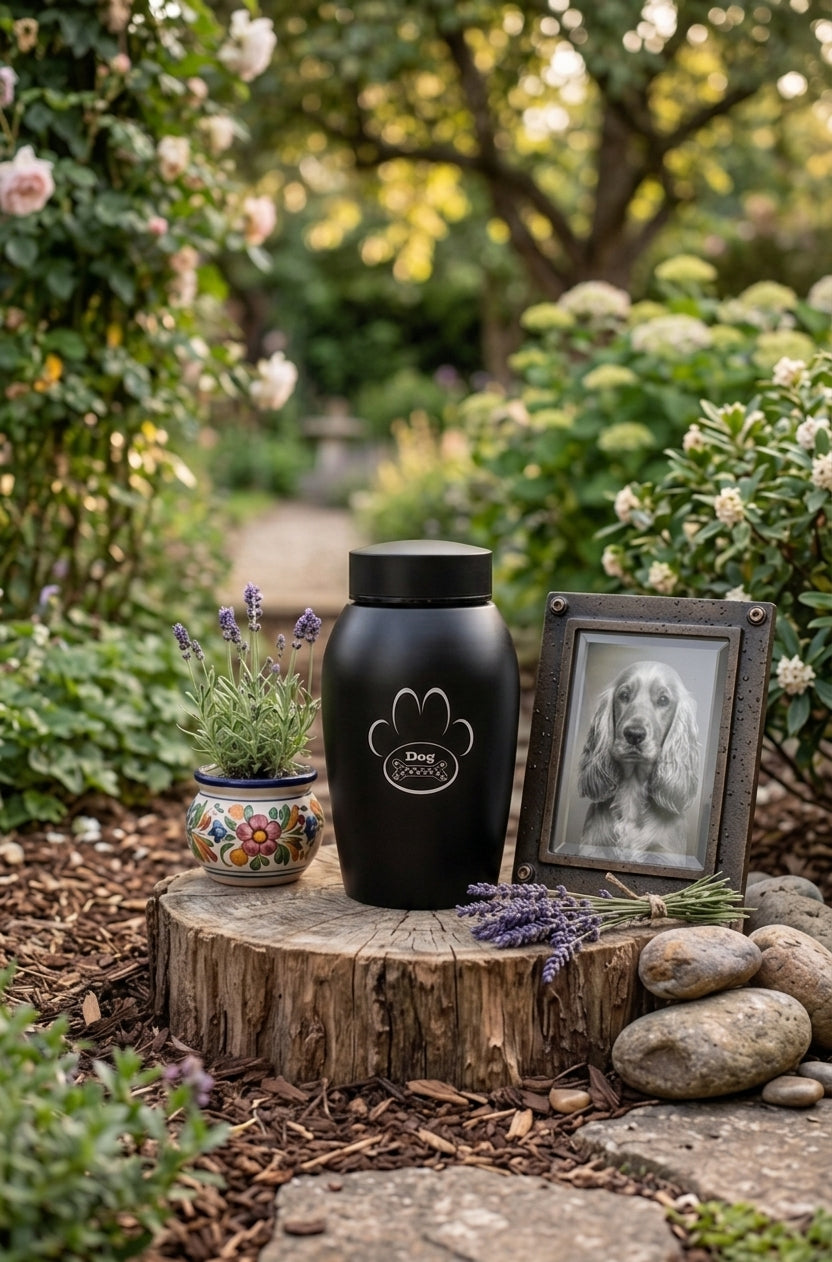 Urne pour Chien en Acier Inoxydable