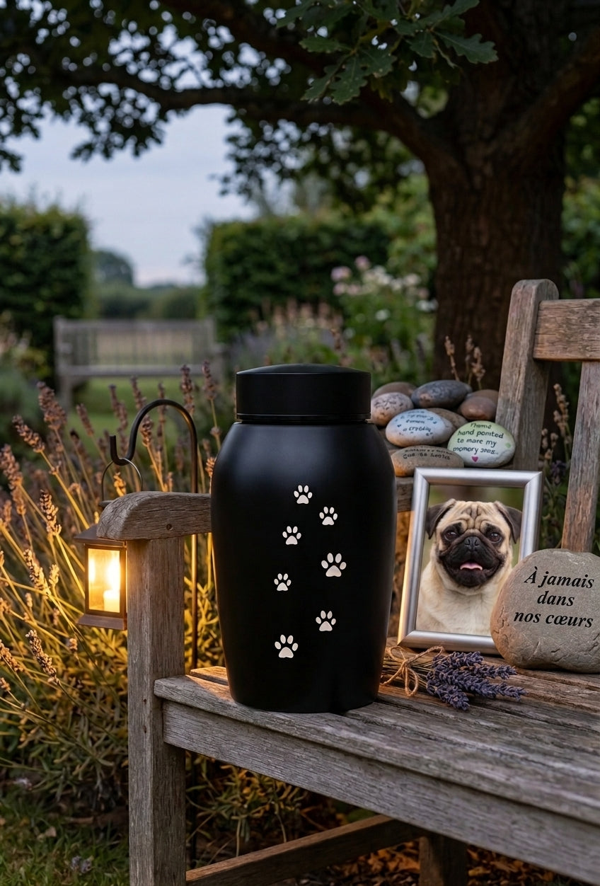 Urne pour Chien en Acier Inoxydable