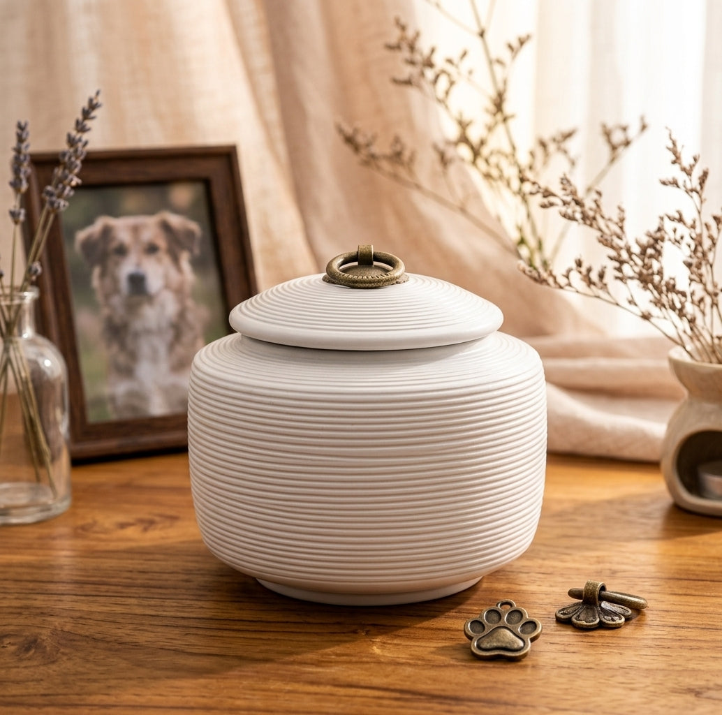 URNE funéraire pour chien en céramique