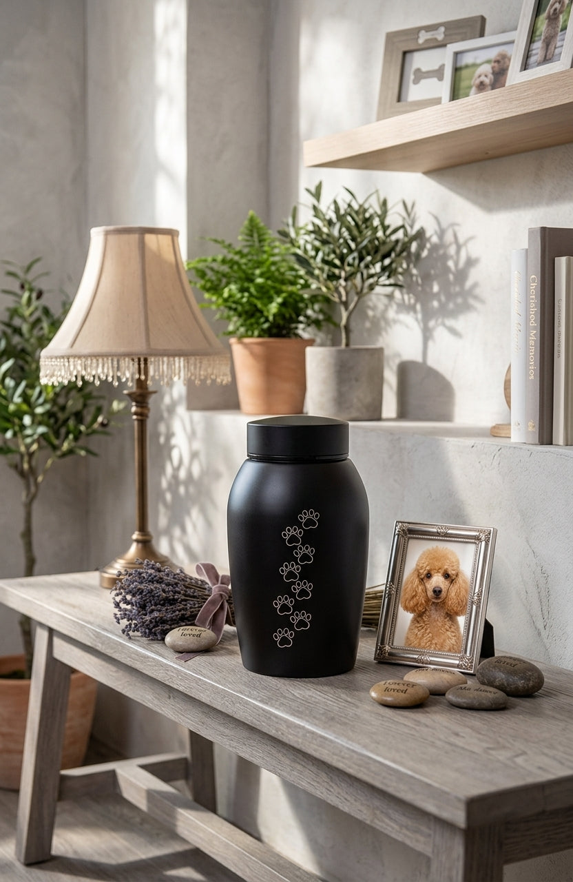 Urne pour Chien en Acier Inoxydable