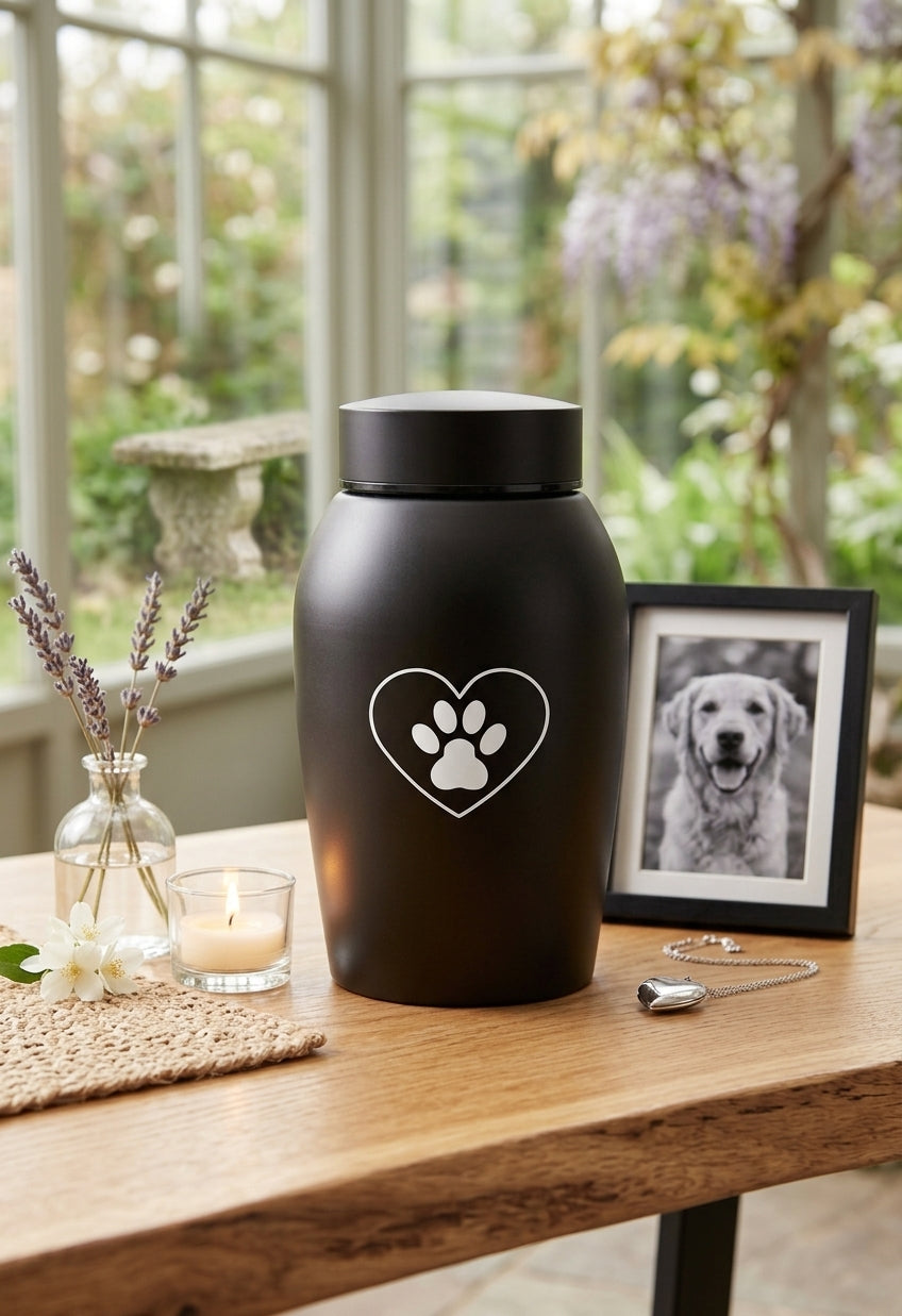 Urne pour Chien en Acier Inoxydable