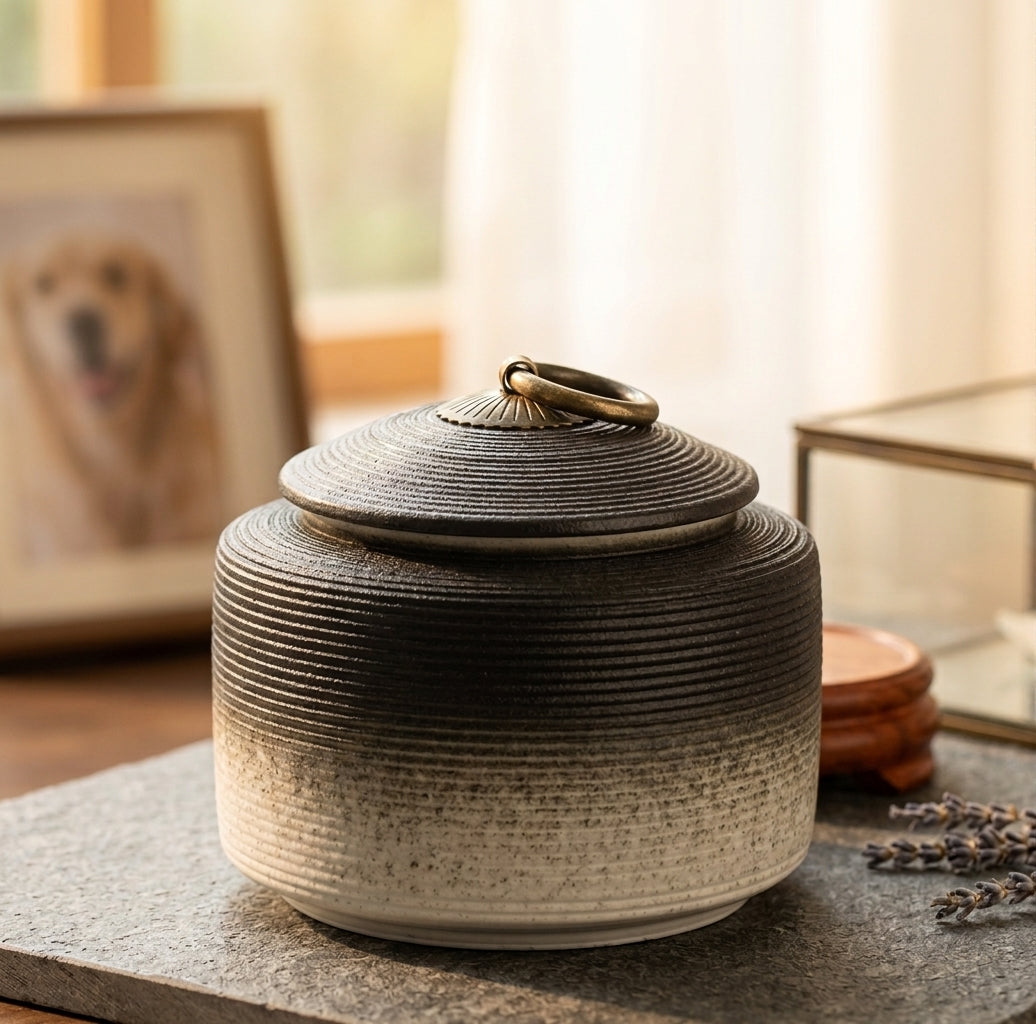 Urne Funéraire pour Chien en Céramique