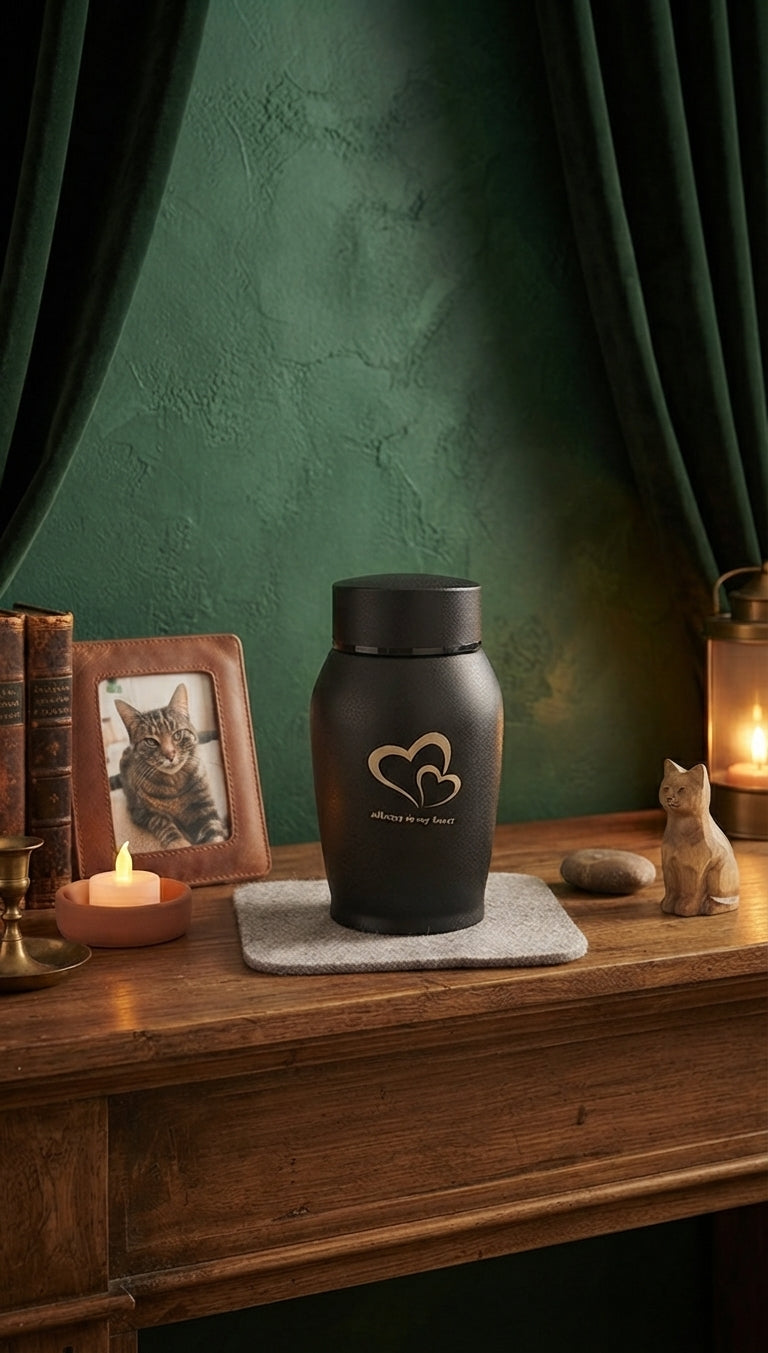 URNE pour Chat en Acier Inoxydable
