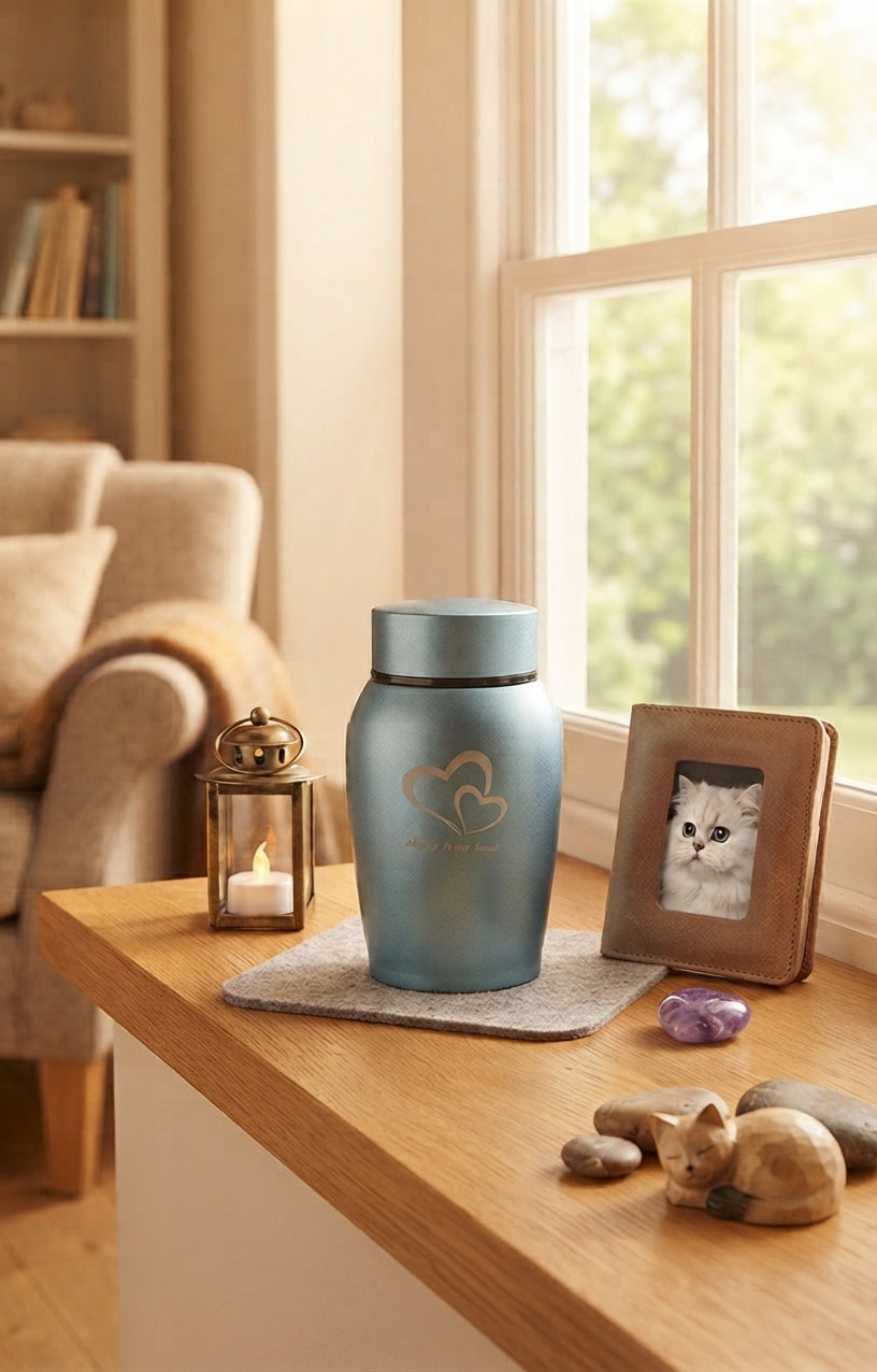 URNE pour Chat en Acier Inoxydable
