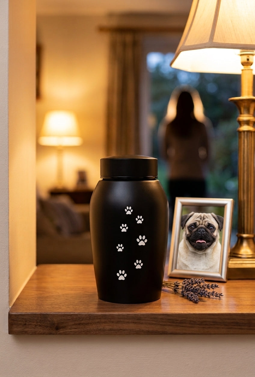 Urne pour Chien en Acier Inoxydable