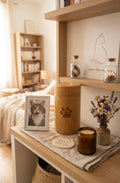 Urne Funéraire pour Chat en Bambou