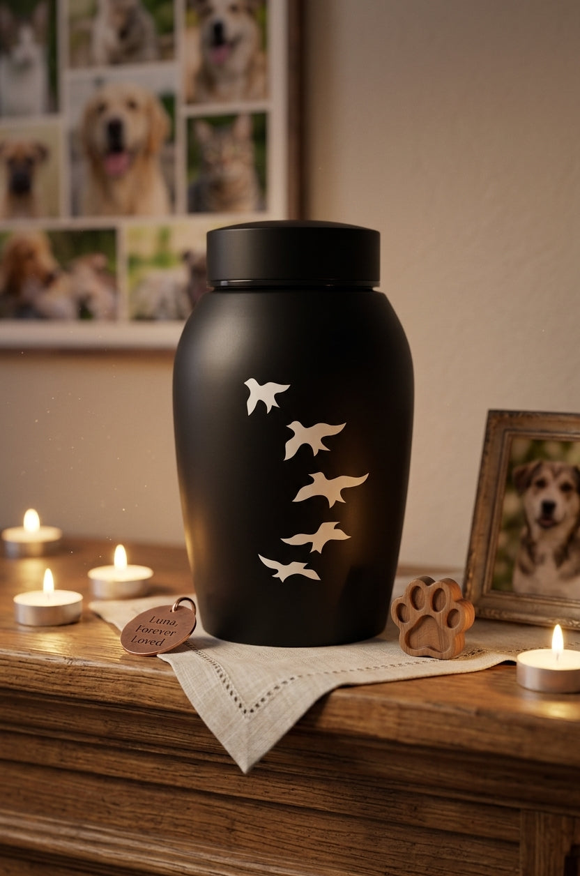 Urne pour Chien en Acier Inoxydable