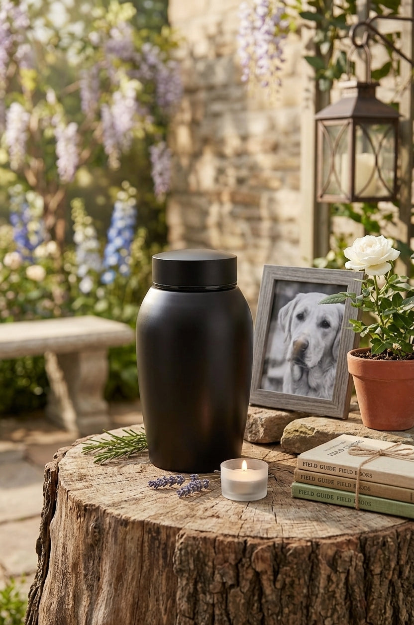 Urne pour Chien en Acier Inoxydable