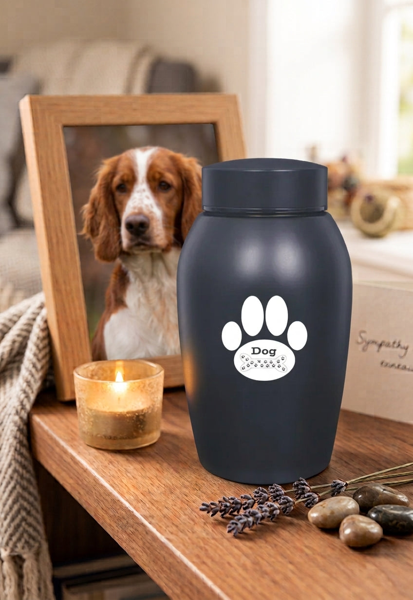 Urne pour Chien en Acier Inoxydable
